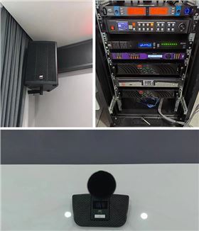 湖南工业大学经济与贸易学院会议室选用极悦娱乐专业音响