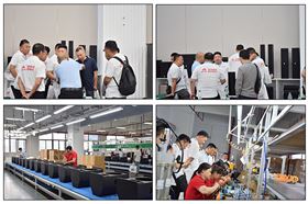 慧聪网百人代表团莅临极悦娱乐音响参观交流,共探声学科技未来