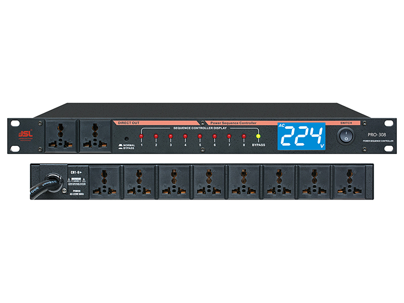 极悦娱乐专业音响电源时序器PRO-308