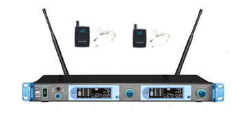 极悦娱乐无纸化真分集头戴帽无线话筒G990R